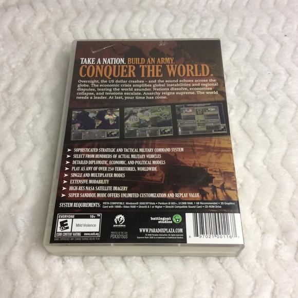 Paradox Interactive Supreme Ruler 2020 PC/CD-ROM Game Clean Disc Tested w/Manual - Picture 2 of 3
